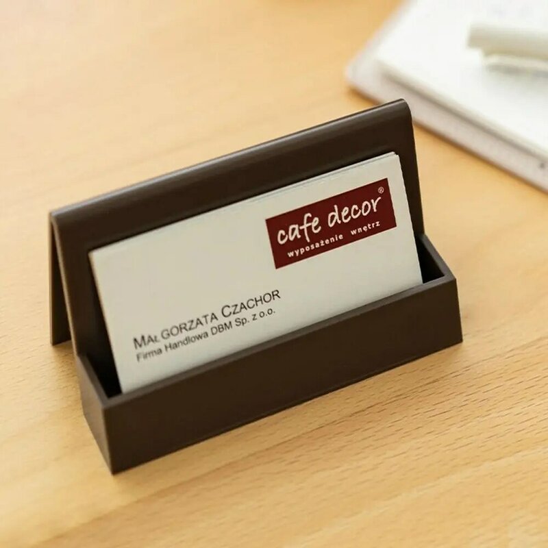 بسيطة حافظة بطاقات عمل مكتب سطح المكتب منظمة بطاقة تخزين حامل الصندوق مكتب الملحقات للمكتب الموضة