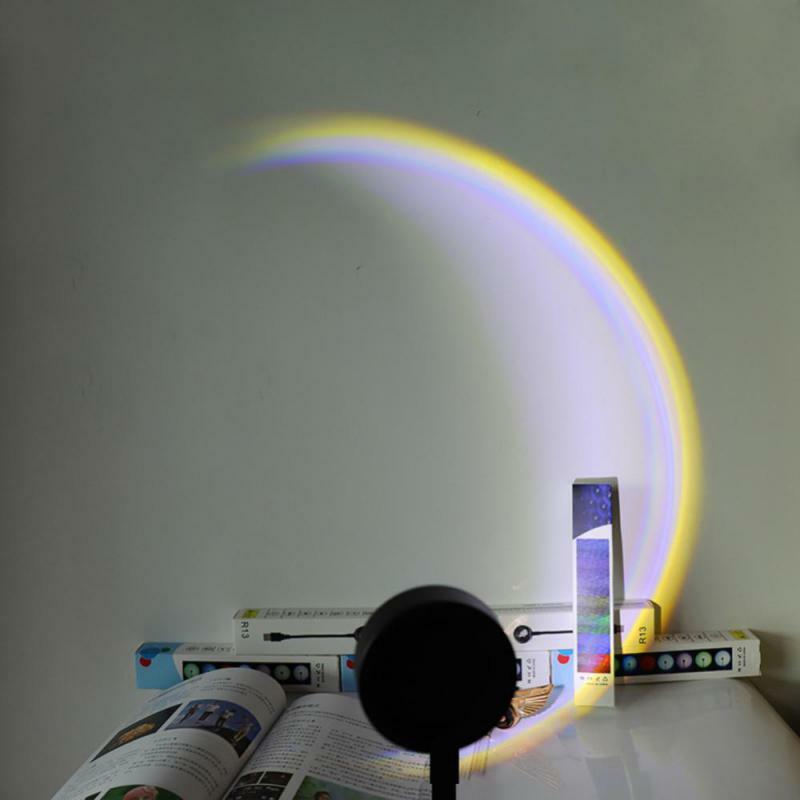 المحمولة USB LED مصباح غروب الشمس ، قوس قزح ، الفجر ، الجدول الإضاءة ، RGB مصباح الليل ، جو Ins العارض ، صور مصباح ، غرفة الديكور
