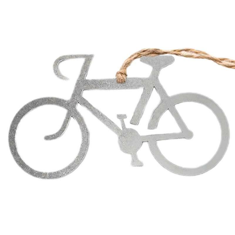 الحلي دراجة معدنية مع الحبال ، قلادة شجرة عيد الميلاد الإبداعية ، ديكور دراجة سباق ، زينة حفلة عيد الميلاد