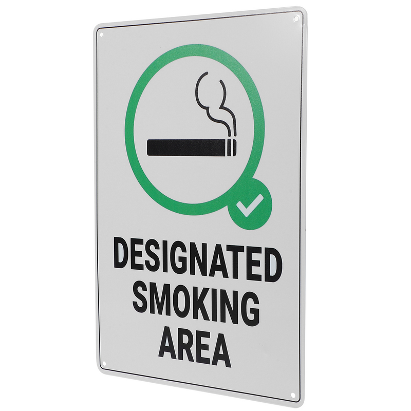 لوحة منطقة التدخين الإبداعية ، علامة تدخين الحديد ، علامة عامة