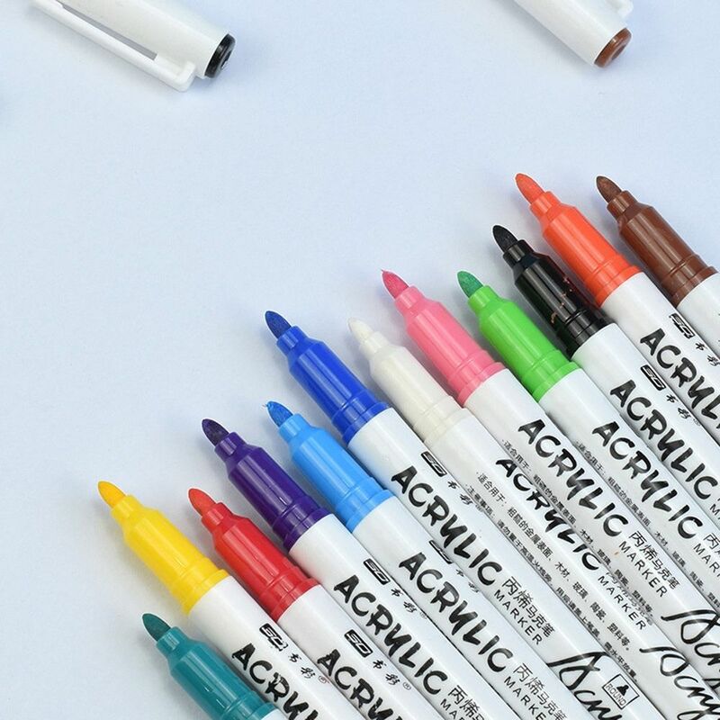 قلم نادي جولف متعدد الألوان يغطي واقٍ من الشمس ، قلم حبر متغير اللون ، رسام أكريليك ، 12 في كل مجموعة