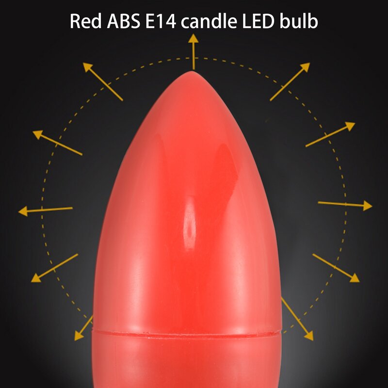 مصابيح LED للشموع ، مصباح الحظ الأحمر ، أضواء الله ، توفير الطاقة ، أضواء الشموع ، E14
