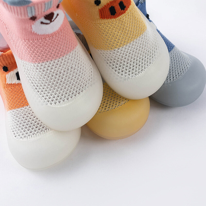 جوارب شبكية قابلة للتنفس للأطفال ، أسفل لينة ، أحذية أرضية للداخلية والخارجية ، الربيع والخريف