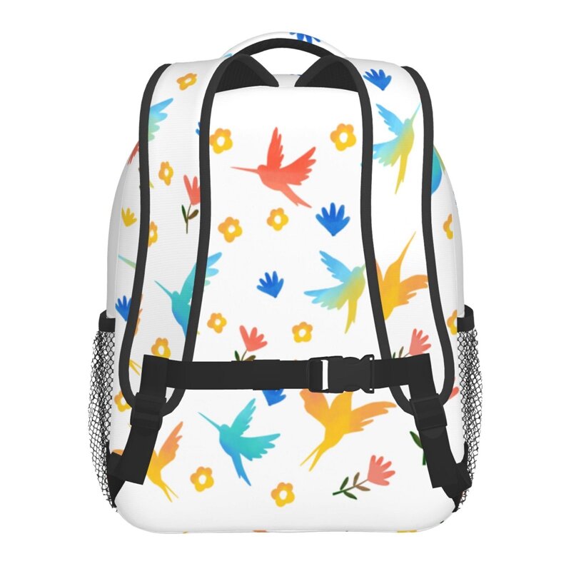 حقيبة ظهر Bymondy بتصميم زهور للأطفال ، حقيبة مدرسية من النايلون بتصميم زهور ، تصميم حيوان ، كرتون ، موضة