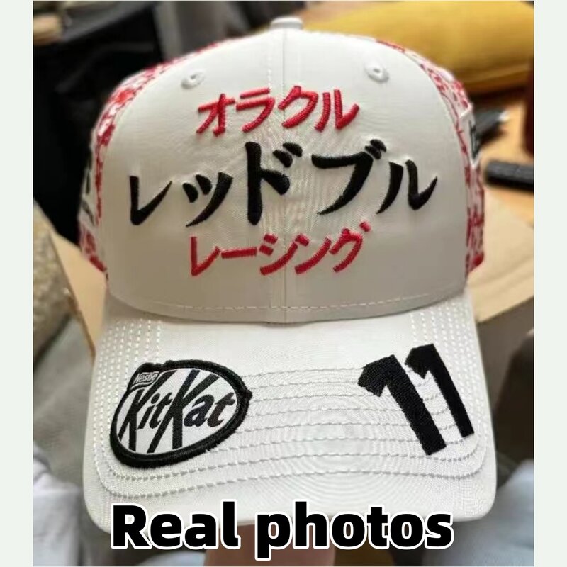 قبعة بيسبول للفريق الياباني سيرجيو بيريز بول ، F1 فيرستابين ، الصيغة الأولى ، قبعات الدراجات النارية ، موتو ،
