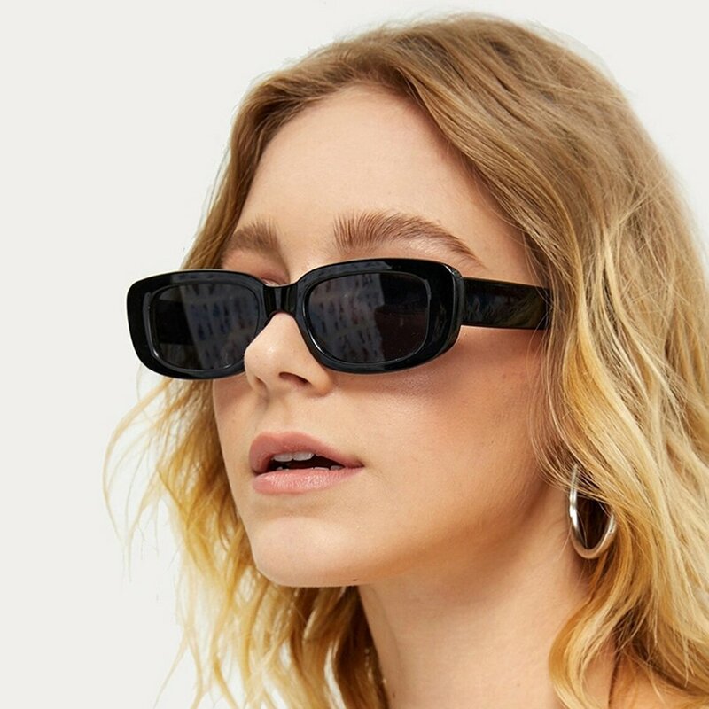 الكلاسيكية الرجعية مربع النظارات الشمسية النساء العلامة التجارية خمر السفر مستطيل صغير نظارات شمسية للإناث Oculos Lunette دي Soleil Femm