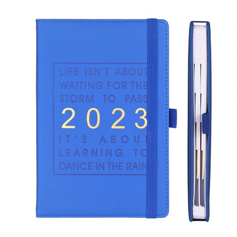 الكتابة السلسة مع فتحة القلم 2023 A5 مخطط دفتر مخطط جدول الأعمال كتاب اللوازم المكتبية