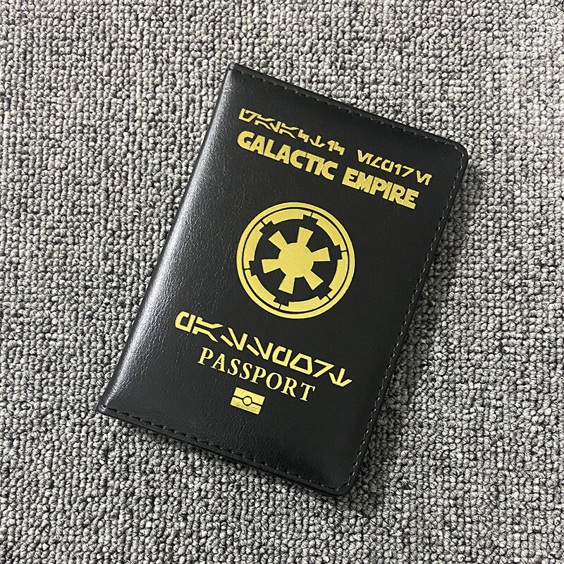 المجرة الإمبراطورية غطاء جواز السفر الأسود بو الجلود الحال بالنسبة لجوازات السفر المحفظة حامل جواز السفر
