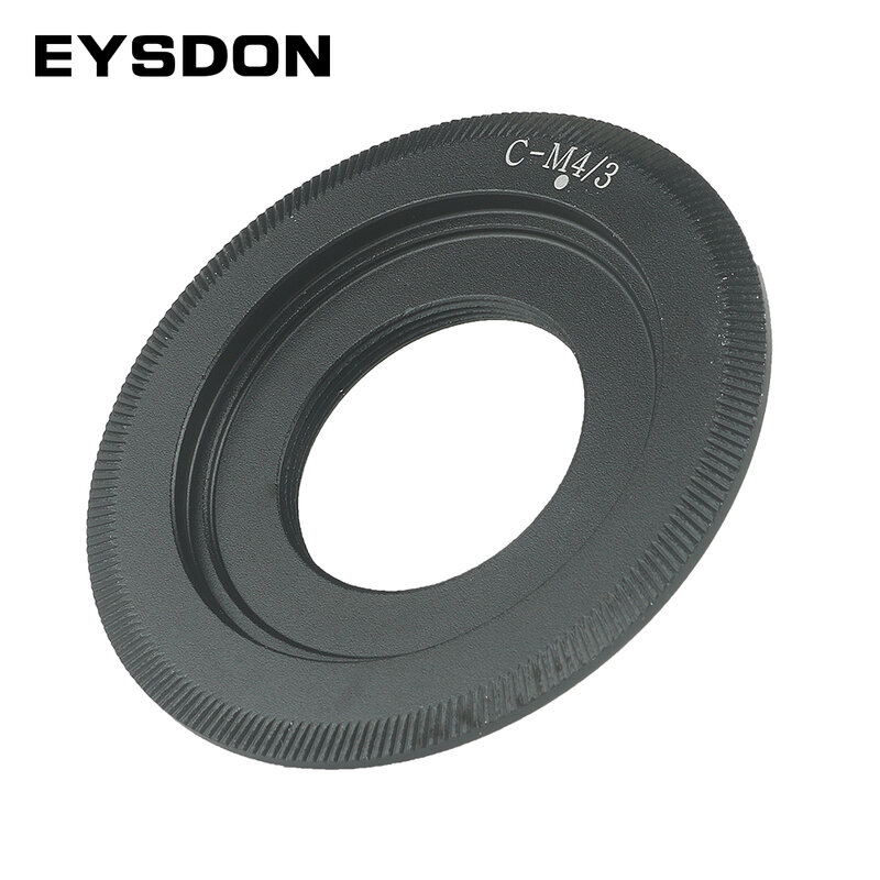 EYSDON عدسة محول تركيب C إلى M4/3 محول متوافق مع C-Mount CCTV/Cine العدسات على باناسونيك أوليمبوس M4/3 كاميرات جبل