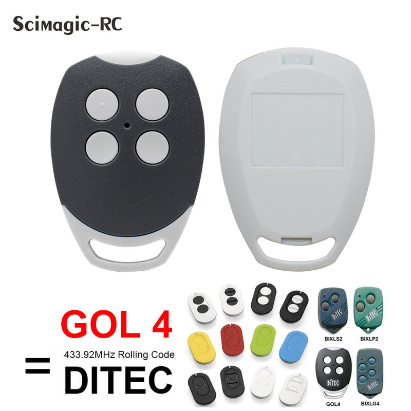 باب المرآب جهاز التحكم عن بعد الارسال ، باب المرآب ، 2 أنواع ل DITEC Gol4C ، استنساخ ثابت ، GOL4 ، 433.92mhz