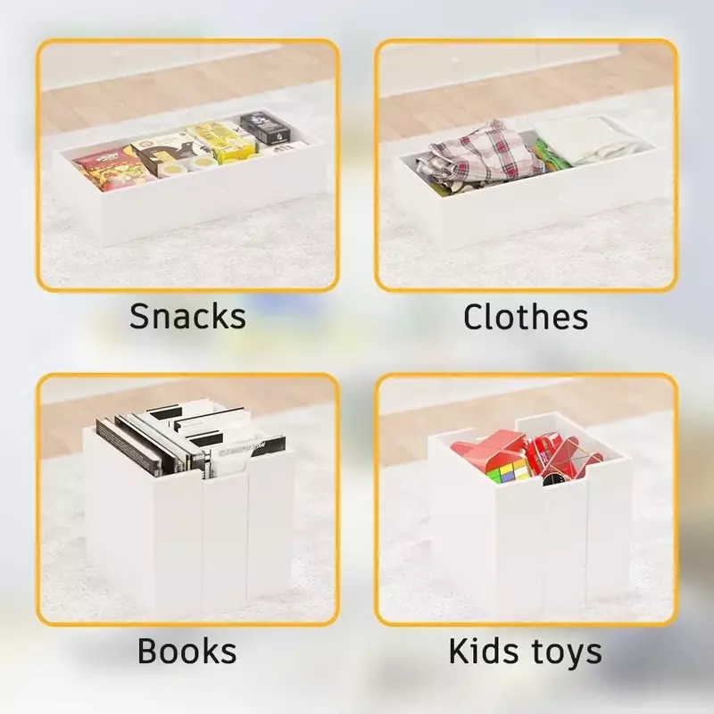 Timy-صناديق منظمة تخزين ألعاب خشبية ، خزانة للأطفال ، 2 أدراج ، تخزين كتب ، 51.9"