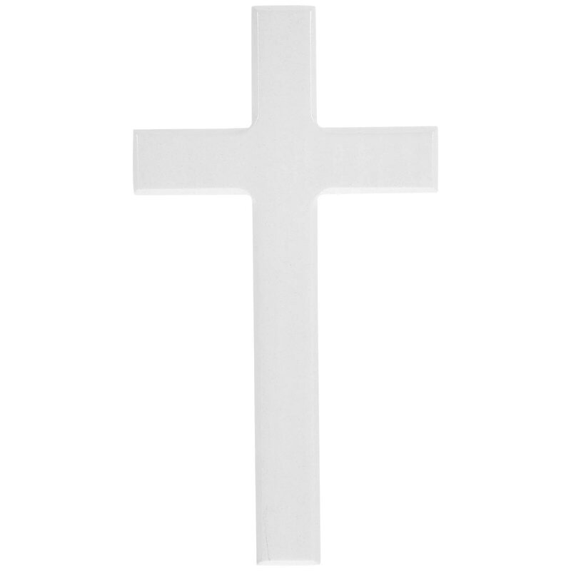 لوحة بيضاء خشبية متقاطعة مع الجدار ، صليب معلق مسيحي ، مصنوع يدويًا ، كنيسة دينية ، ديكور منزلي ، روحي