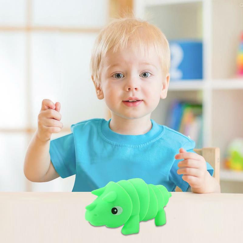 ديناصور تململ لعب للأطفال ، لعبة الحسية للمزاج الاسترخاء وممارسة اليد ، ولعب الجدة للبنين والبنات