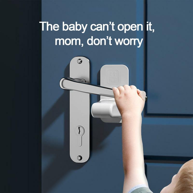 قفل ذراع الباب العالمي للأطفال ، أقفال مقبض مكافحة مفتوحة ، قفل أبواب السلامة للأطفال ، جهاز الحماية ، اللوازم المنزلية