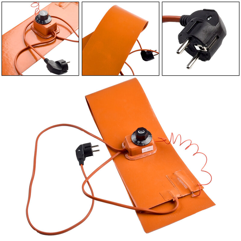 1 Pc Silicone Heating Pad 15*91.5cm 220V 1200W-1300W EU Plug 200 Degree Heater Parts For Guitar Side Bending With Controller