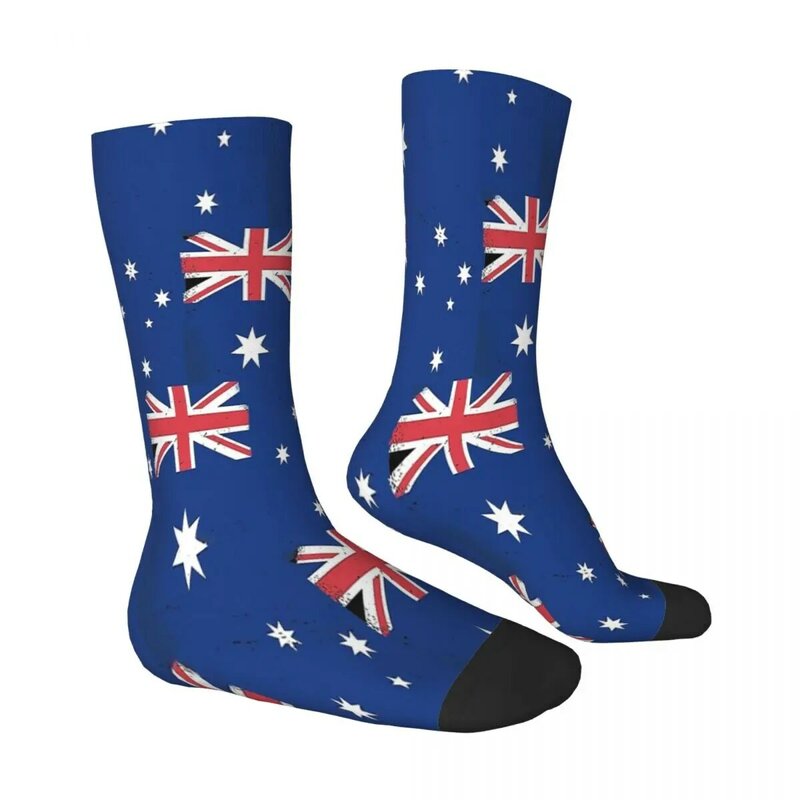 الاسترالية العلم الوطني نمط الجوارب الذكور الرجال النساء الخريف جوارب البوليستر