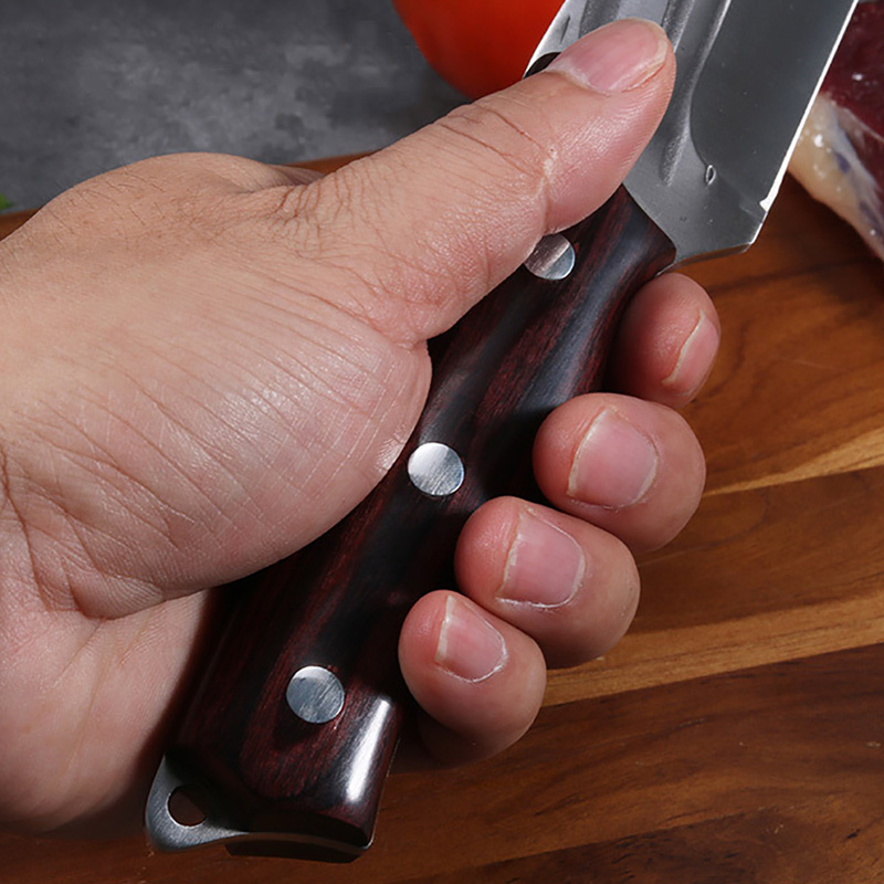 5Cr15Mov الفولاذ المقاوم للصدأ مزورة جزار السكاكين مجموعة اللحوم الساطور سكين نزع العظم الصيد التخييم الصيد بقاء سكينة مطبخ للطهاة