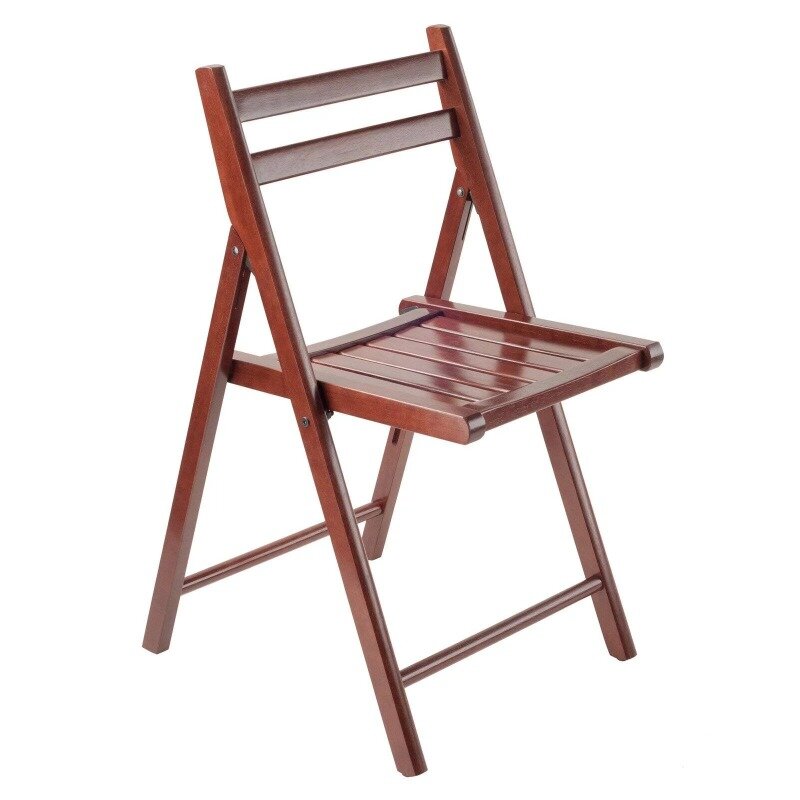 طقم كرسي قابل للطي من 4 قطع ، تشطيب أصلي للألوان ، مناسب للأماكن الخارجية ، الفناء ، غرفة الطعام