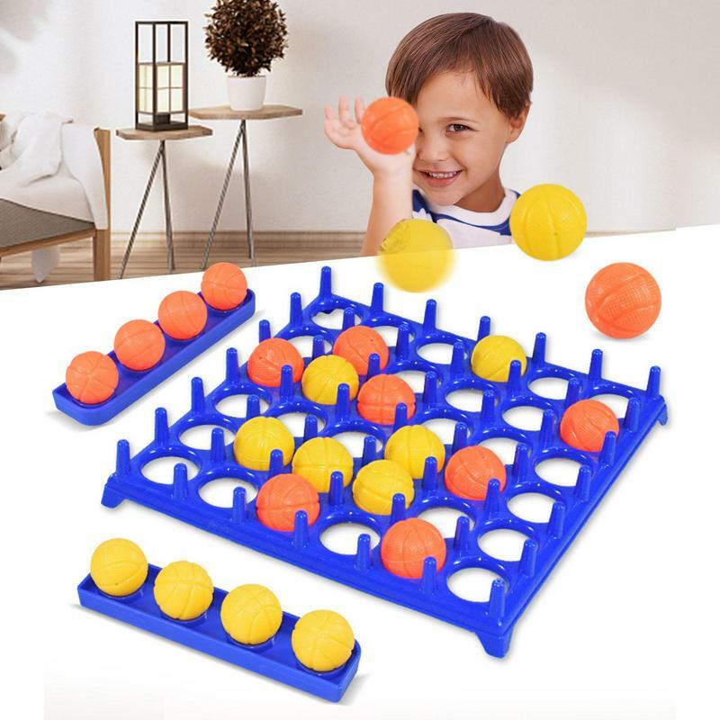 لعبة طاولة كرة القفز للعائلة ، مجموعة ألعاب الطاولة ، كرات كذاب ، لعبة مع 16 كرة ، 9 بطاقات التحدي ، الشبكة ، الطرف
