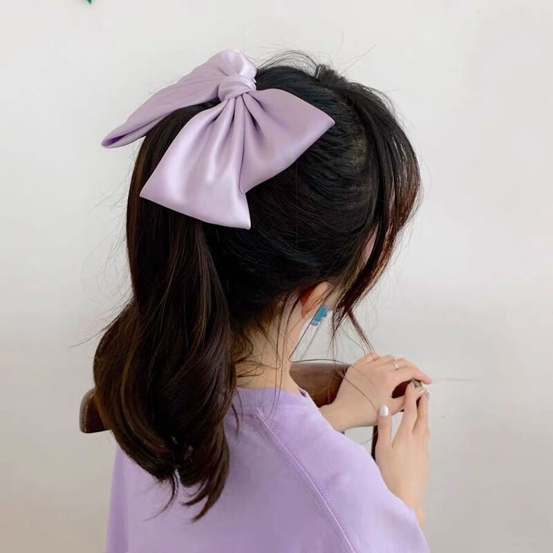 أغطية الرأس النساء الصلبة الحد الأدنى الحلو أربعة مواسم الأساسية الموضة Feminine الشعر زلة Kawaii القوس الكورية نمط اكسسوارات شعبية