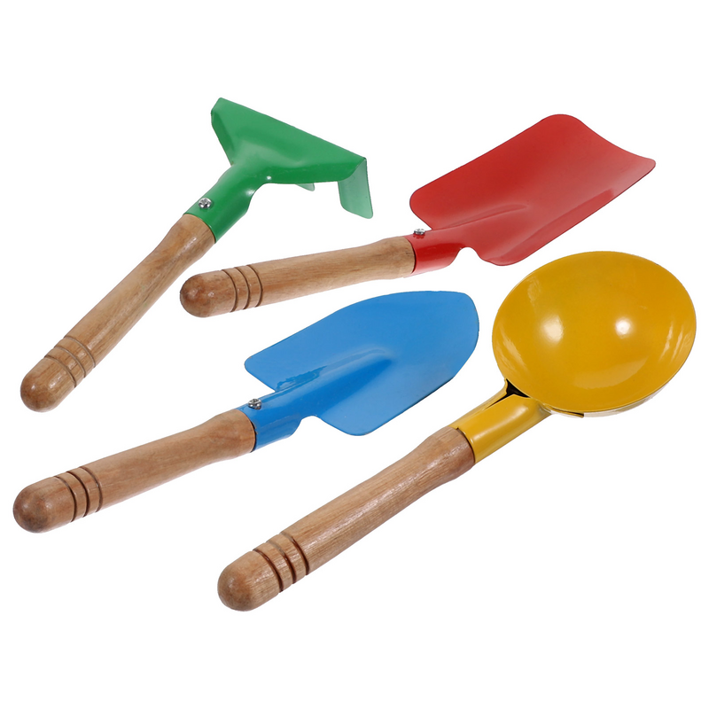 أدوات البستنة بمقبض للأطفال ، مجرف صغير ، لوازم الزراعة ، ألعاب الشاطئ ، مجموعة واحدة