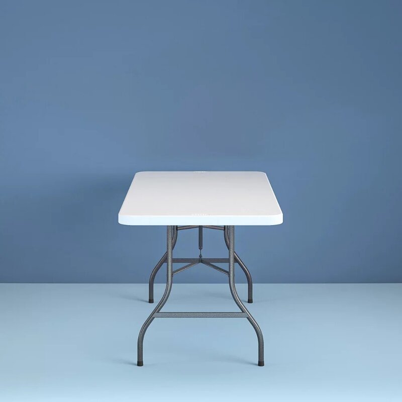 طاولة قابلة للطي 6 أقدام باللون الأبيض