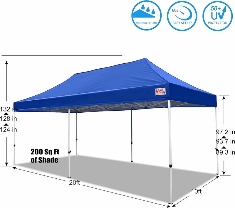 خيمة ماستركان-مظلة ، مأوى فوري ، أزرق ، درجة تجارية ، 10x20