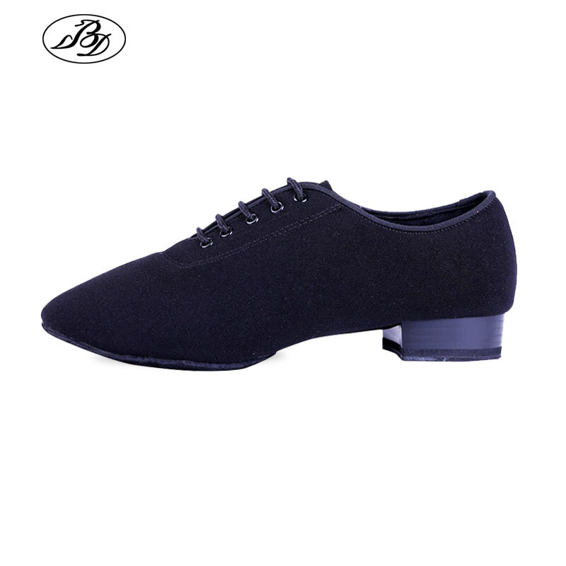 أحذية الرقص القياسية الرجالية BD309 أحذية قاعة الرقص قماشية ذات نعل خارجي منقسم للتنافس أحذية الرقص الرجالية الحديثة
