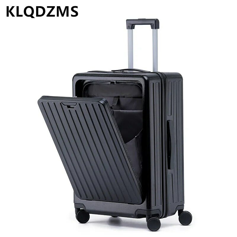 KLQDZMS 20 "22" 24 "26 بوصة عالية الجودة الأمتعة متعددة الوظائف الأعمال عربة صندوق الصعود مع عجلات المتداول حقيبة