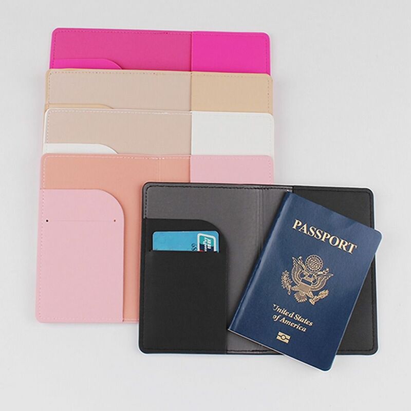 حامل جواز سفر جلدي متعدد الوظائف ، حافظة بطاقات ، حقيبة تخزين شهادات ، تذكرة تسجيل وصول طائرة ، مشبك