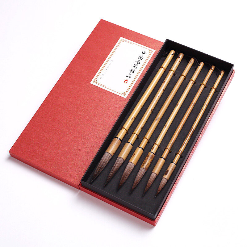 الخط الصيني الكتابة فرشاة مجموعة أقلام السنجاب الشعر الخطاط فرشاة المشهد اللوحة الخط فرشاة القلم Tinta الصين