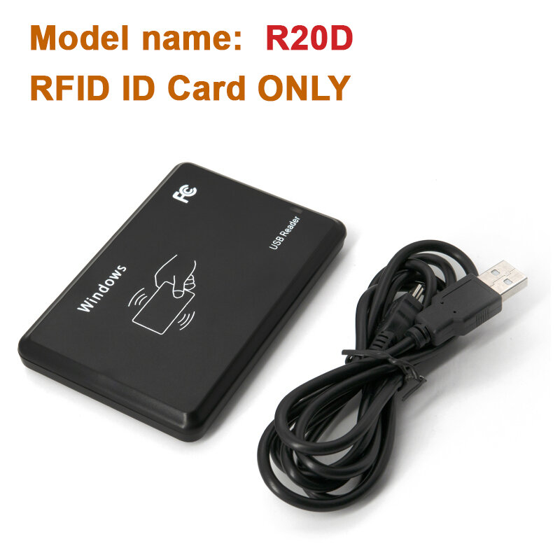 قارئ بطاقات التعريف بالإشارات الراديوية منفذ USB EM4100 TK4100 ID قارئ بطاقات التعريف الذكية 125KHz دعم نافذة لينكس فيستا أندرويد
