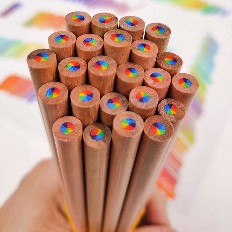 أقلام تلوين بألوان قوس قزح جامبو للكبار ، أقلام رصاص متعددة الألوان ، اصنع بنفسك رسم فني على الجدران ، رسم تلوين ، 7 ألوان ، ألوان متدرجة قوس قزح ، 2 قطعة