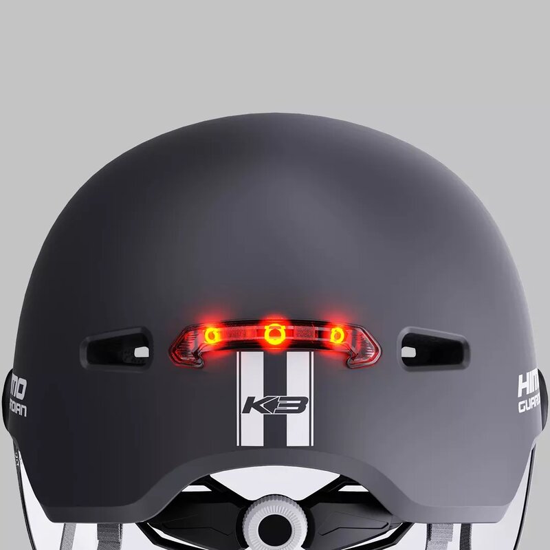 جديد شاومي Youpin هيمو K3 ركوب فلاش خوذة السلامة خوذة (57-61 سنتيمتر) مع أضواء تحذير الليل سميكة عالية الوضوح نظارات