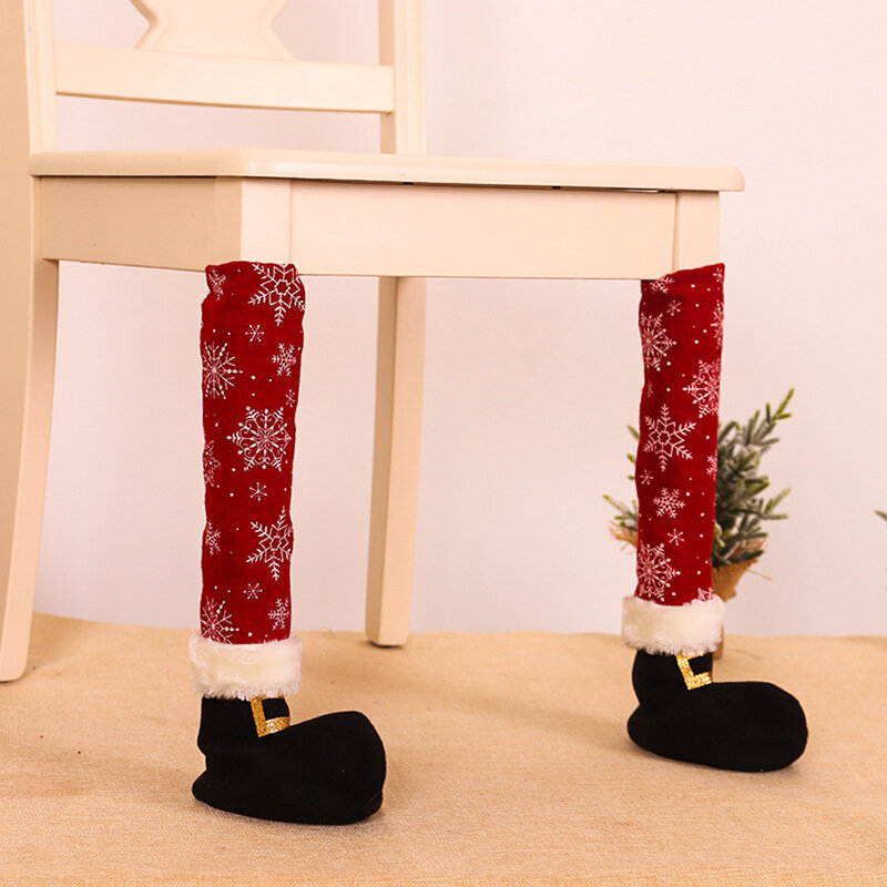 الجدة عيد الميلاد كرسي الساق يغطي حافظات الأرضية ديكور المنزل أغطية الأثاث الجوارب للحزب غرفة المعيشة عيد الميلاد السنة الجديدة