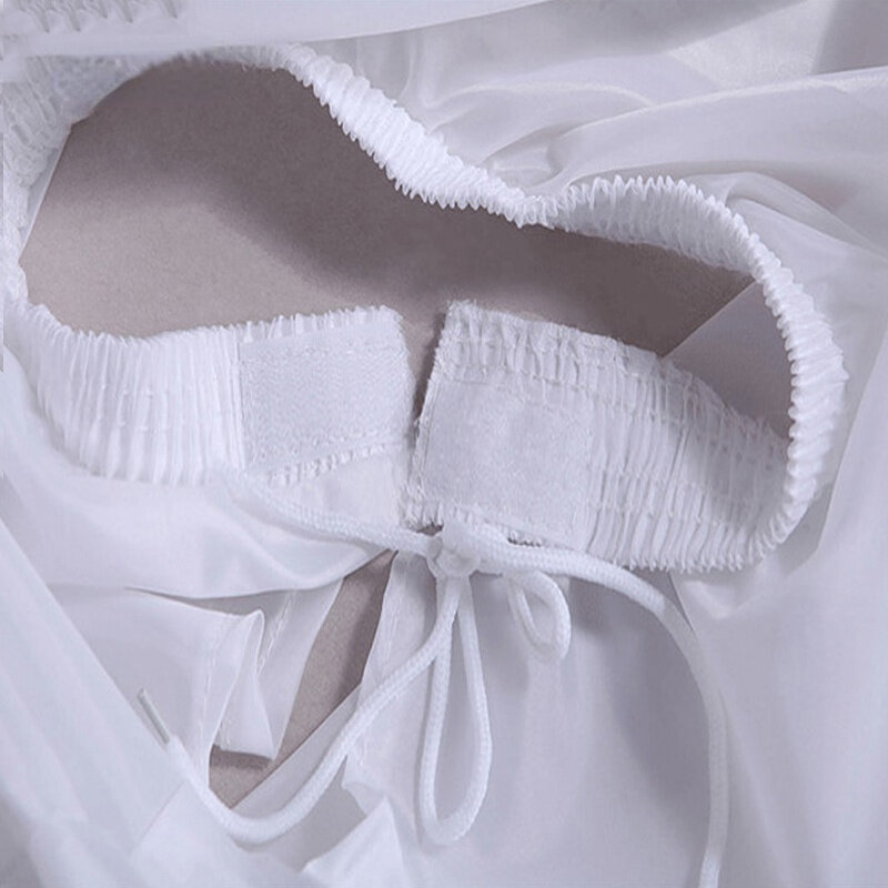 موضة جديدة اكسسوارات الزفاف تنورات مع قطار أبيض 2 الأطواق تنورة كرينولين لفساتين العروس في الأوراق المالية غير محددة