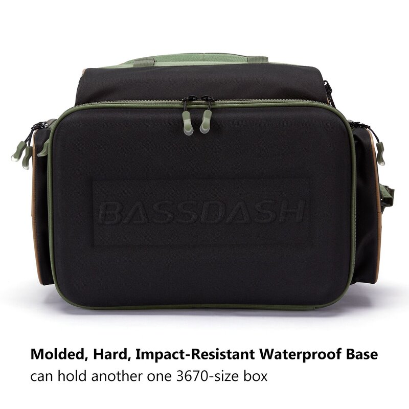 حقيبة ظهر متعددة الوظائف للصيد من Bassdash خفيفة الوزن صندوق معالجة ناعم تكتيكي مع واقي