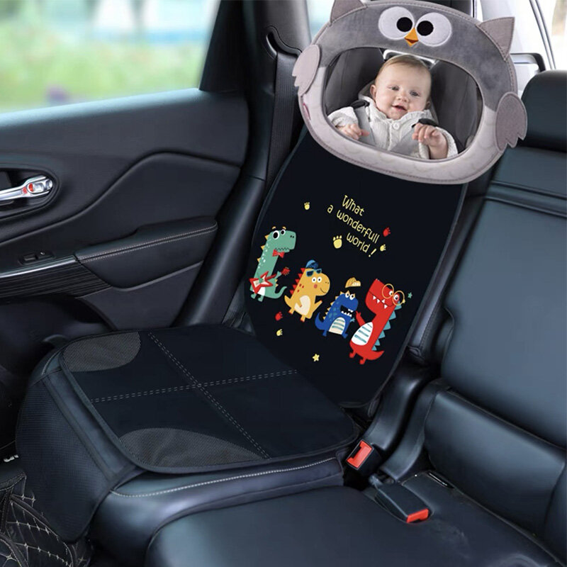 الرضع معلقة مرآة الخلفية السيارات لطيف الكرتون الحيوان أفخم سيارة قلادة الأطفال سلامة مقعد مراقبة مرآة الرؤية الخلفية للطفل