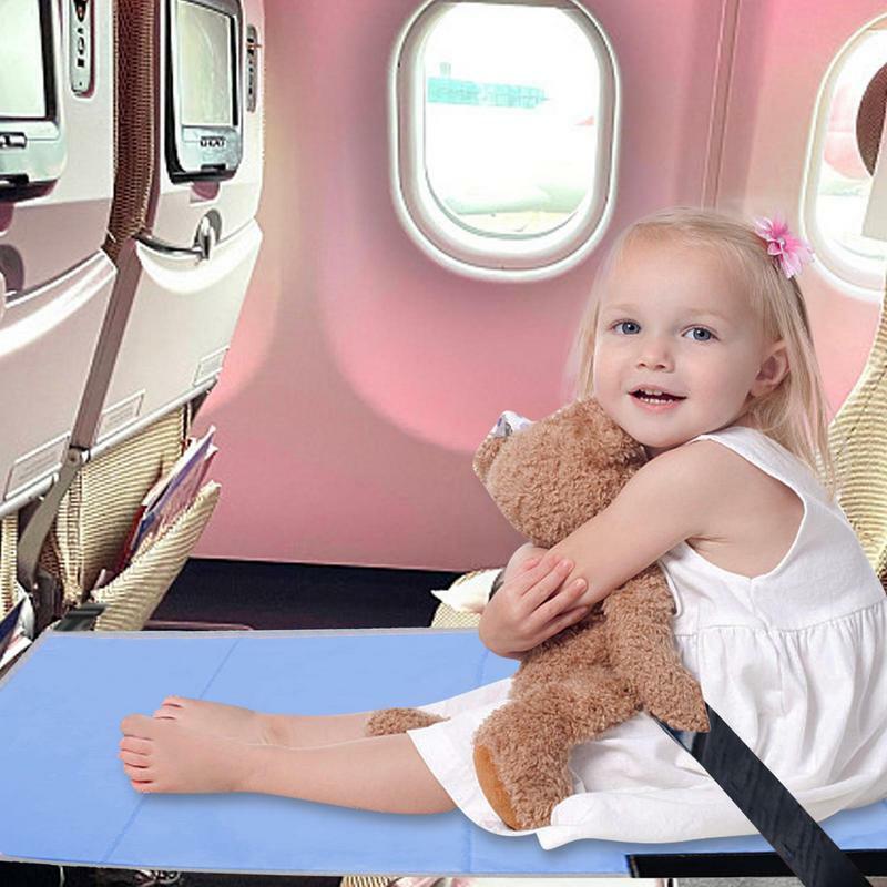 مسند للقدمين على شكل طائرة للأطفال سرير للراحة قابل للنقل للسفر مزود بمسند للقدمين سرير للأطفال مزود بمقعد للطائرة موسع للساق
