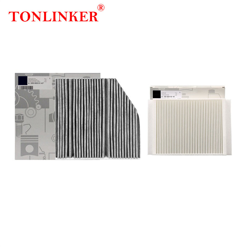 TONLINKER فلتر الهواء بالكابينة لمرسيدس بنز الفئة C W205 S205 A205 C205 2014-2021 C180 C200 C250 C250d C300 C350e C450 C43 C63 C63S