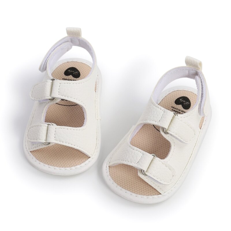 حذاء F62D بنعل ناعم للمشاية الأولى للأطفال من عمر 0 ​​إلى 2 سنة حذاء صندل صيفي للأطفال الصغار في مرحلة ما قبل المشي