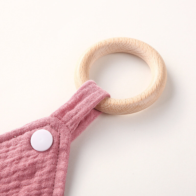 INS نمط الطفل 100% القطن تهدئة استرضاء منشفة الوليد لدغة خاتم مزدوج كريب منشفة لعاب الأطفال الطفل دمية مربع مريلة النوم لعبة