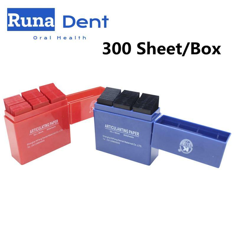 300 ورقة/صندوق ورقة توضيح الأسنان ورق الإزالة أحمر/أزرق أدوات تبييض الأسنان مستهلكات طبيب الأسنان 55*18 متر