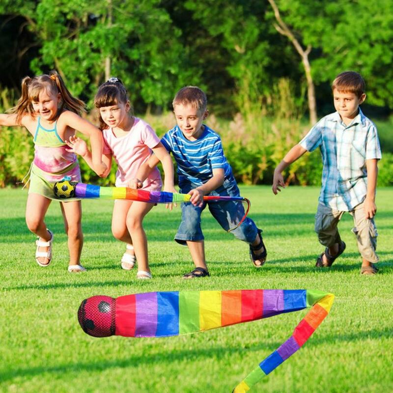 الرمل السلس دائم للأطفال الرضع ، الكرة الشريط نابضة بالحياة ، وتعزيز التكامل اللعب في الهواء الطلق للأطفال مع الملونة للتكامل