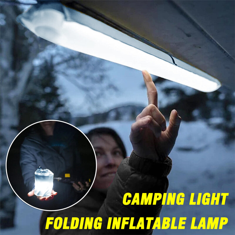جديد خيمة ضوء المحمولة التخييم ضوء USB واجهة في الهواء الطلق التخييم ضوء للطي نفخ ضوء