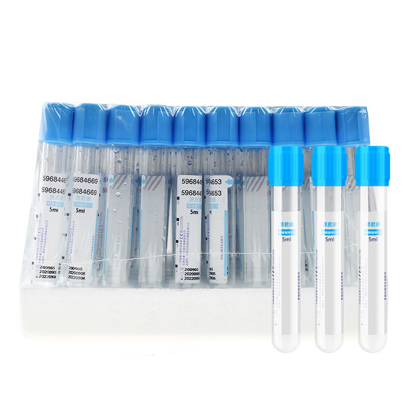10 قطعة المتاح PT أنبوب جمع الدم أنبوب 3.2% سترات الصوديوم (1:9) فراغ أنبوب prp اختبار أنبوب مع غطاء أزرق