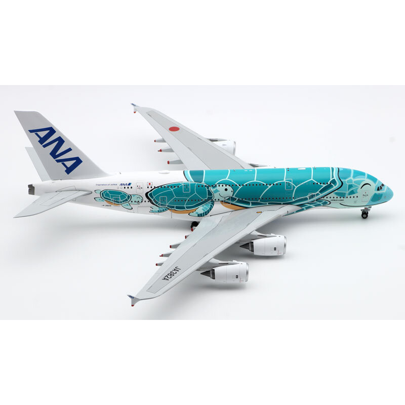 هدية طائرة قابلة للجمع من سبيكة EW2388006 JC 1:200 ANA "staralli" Airbus A380 Flying Honu Livery Diecast طراز الطائرات JA382A