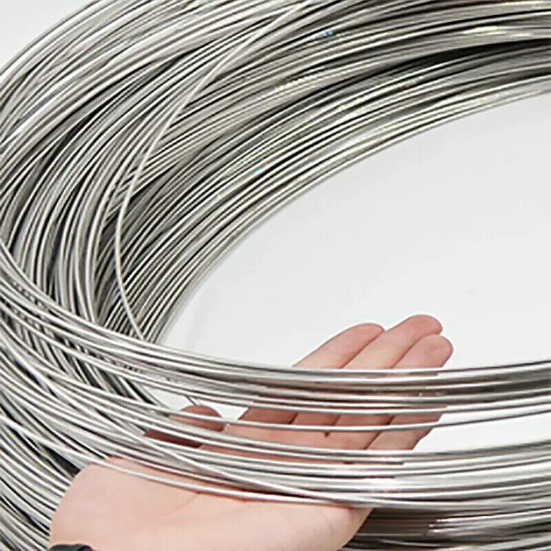 لينة وصعبة واحدة حبلا جلد أسلاك الفولاذ ، 304 الفولاذ المقاوم للصدأ ، 0.1 0.2 0.3 0.4 0.5 0.6 0.8 1 1.2 1.5 إلى 3 مللي متر