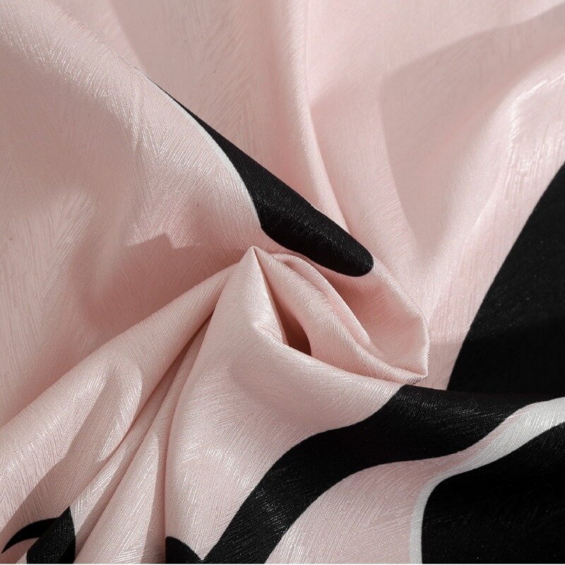 Newalk-طقم بيمنامات نسائية من الحرير الجليدي بأكمام طويلة ، ملابس منزلية رقيقة ، مطبوع باللون الوردي ، الربيع