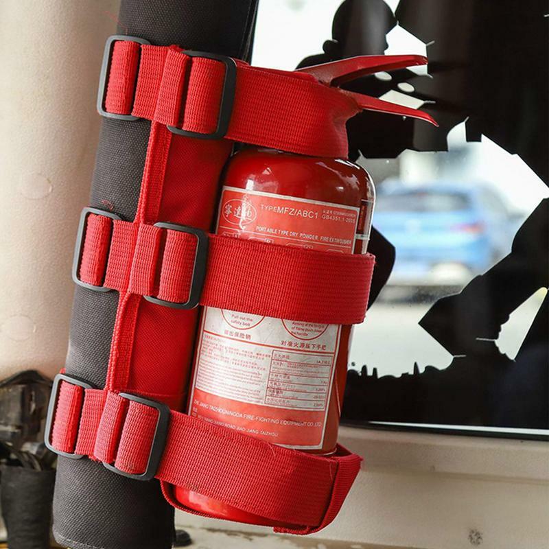 طفاية حريق ، حامل تثبيت ، شريط لف قابل للتعديل ، حزام تثبيت أقل من إطفاء حريق